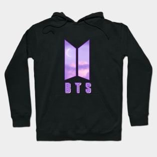 BTS logo ( purple sky) Hoodie